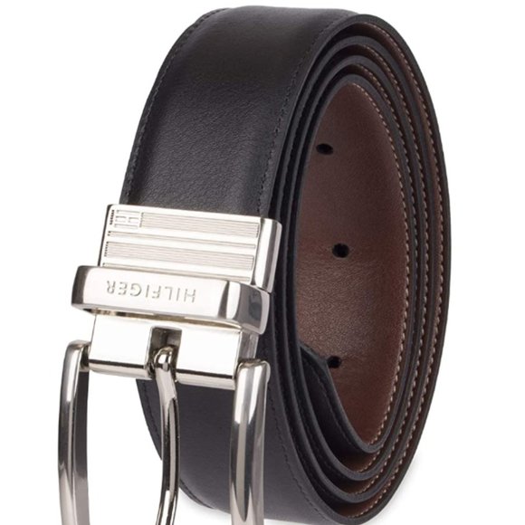 Men\'s double black brown belt
